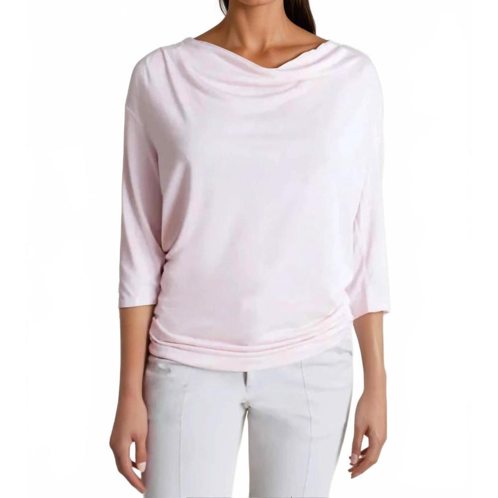 NEW BUKI bon voyage t-shirt in blush pink